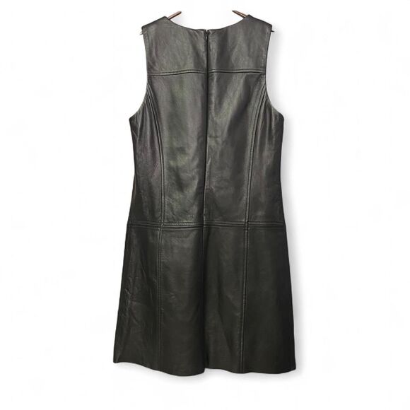Gianni Bini black leather mini dress size XS - Picture 3 of 9